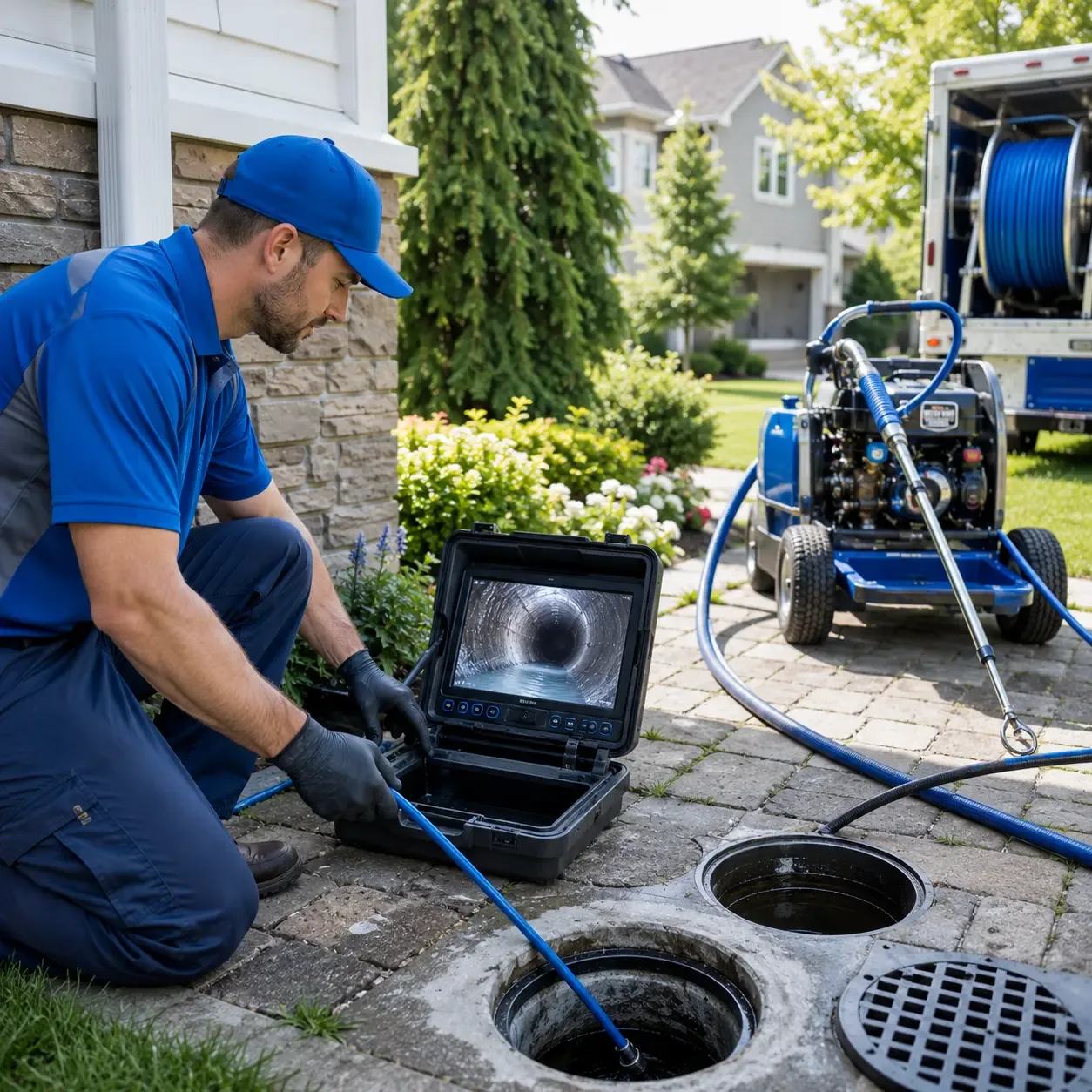 Outdoor drain cleaning professionals serving Prairie City, IL