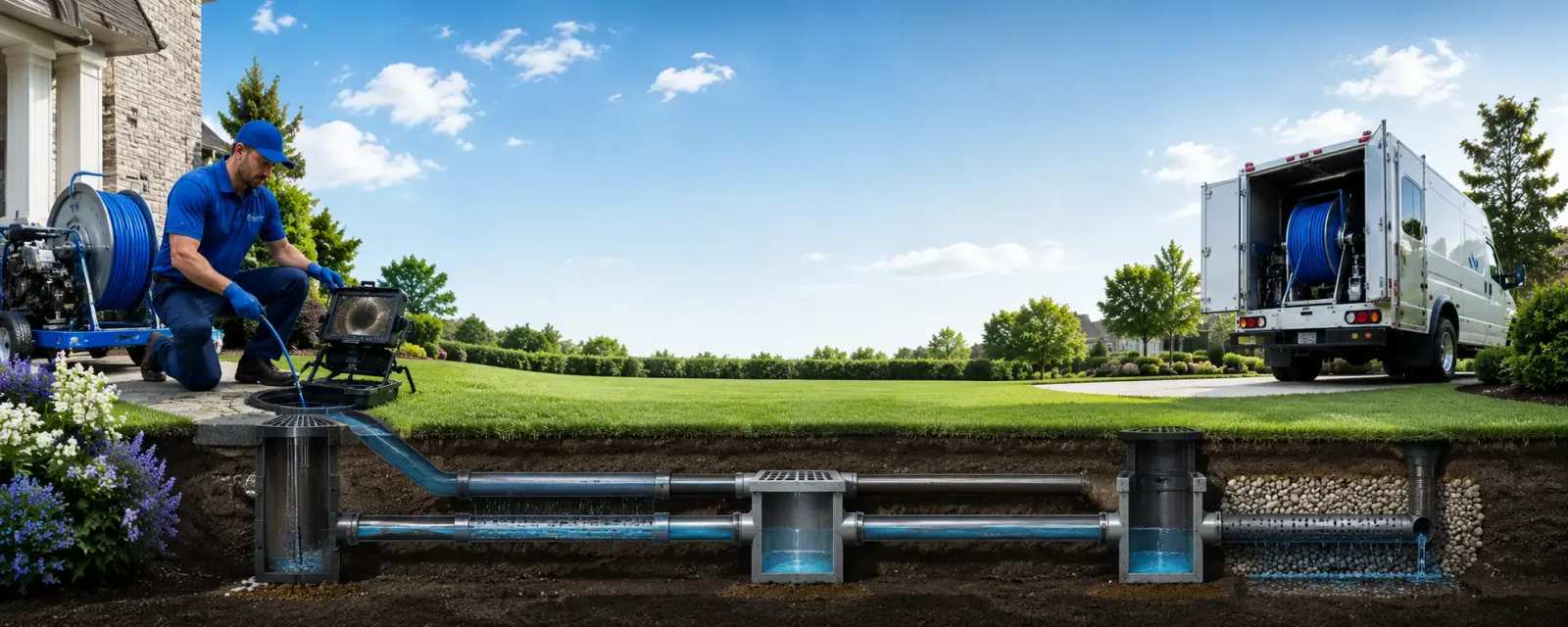 Outdoor drain cleaning information for Prairie City, IL